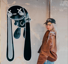 Load image into Gallery viewer, Zombie Bunny Painting - Black 1/1