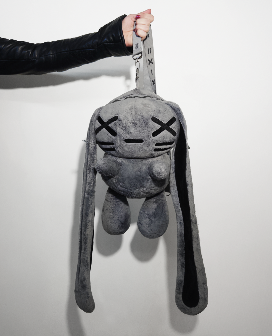 Grey Zombie Bunny Plushie Backpack [PRESALE]