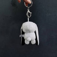 Load image into Gallery viewer, Zombie Bunny Plushie Keychain

